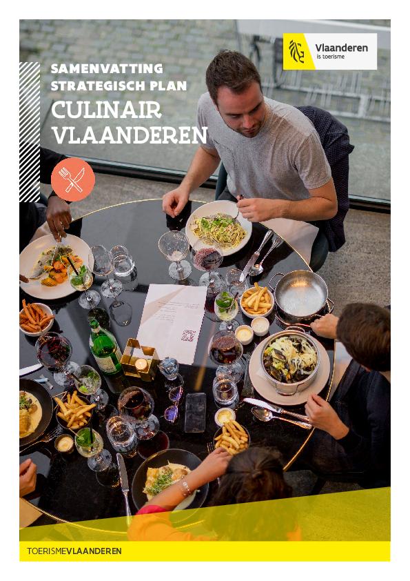 Samenvatting strategisch plan Culinair Vlaanderen